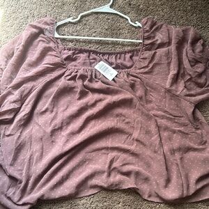 new pink blouse short sleeve top!